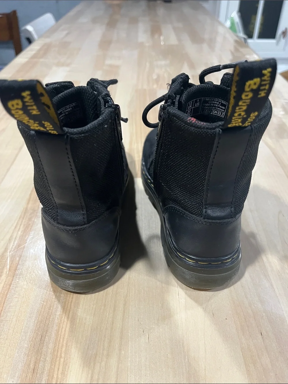 Dr. Martens boots combs j Textile Lace-Up Combat Boots docs DM’s Doc Martens